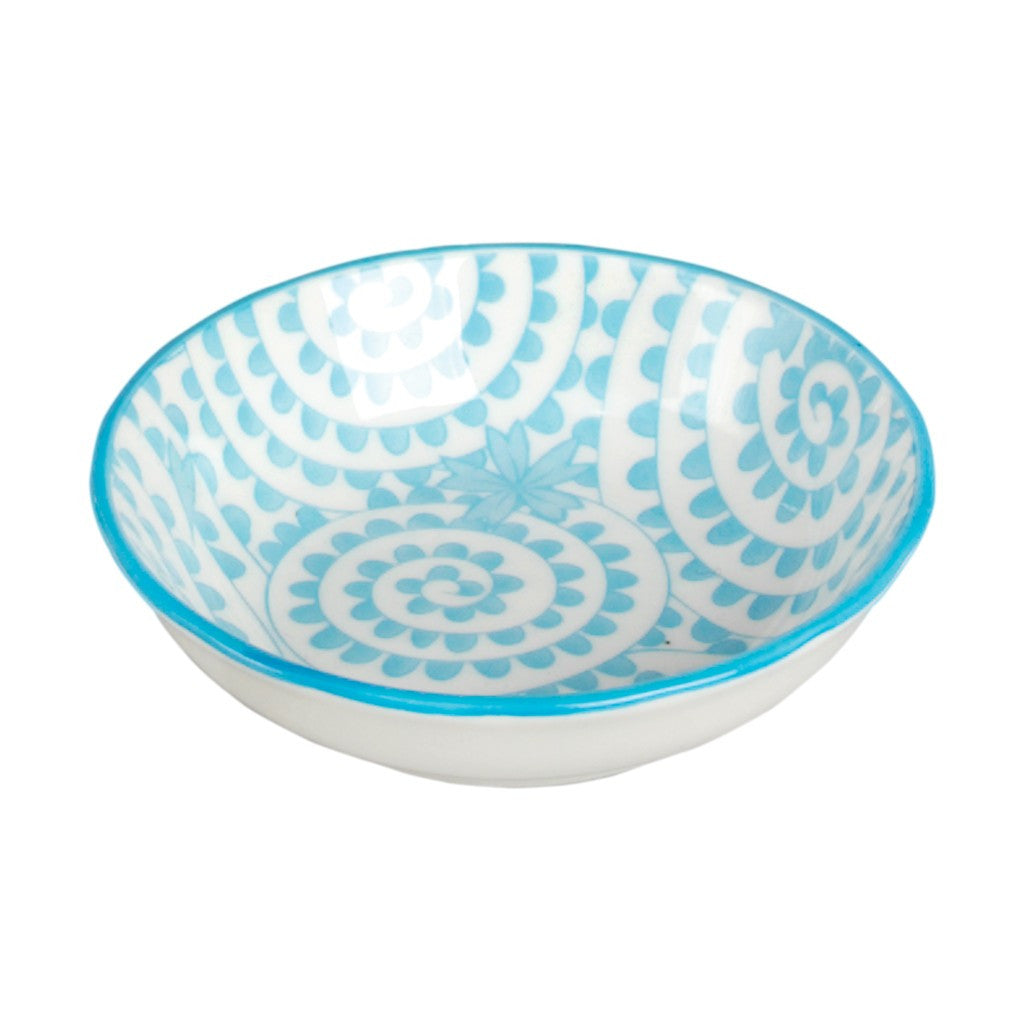 Blue Swirls Dipping Bowl
